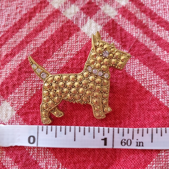 Vintage scottie terrier dog pin with rhine… - Picture 3 of 7